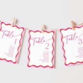 Rosa orangefarbene, weiche Grenzsitzkarten Einladung