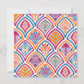 Rosa orangefarbener Aquamariner Dekorationslüfter  (Rückseite)