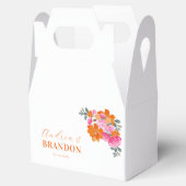 Rosa Orangefarbener Garten Blumenbezeichnungen Hoc Geschenkschachtel (Geöffnet)