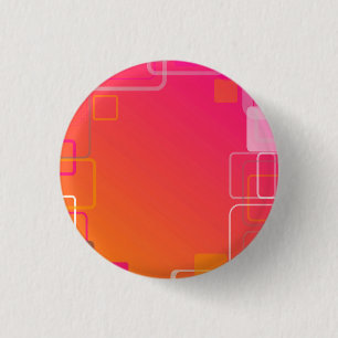 Rosa-orangefarbener Hintergrund mit bunten Quadrat Button