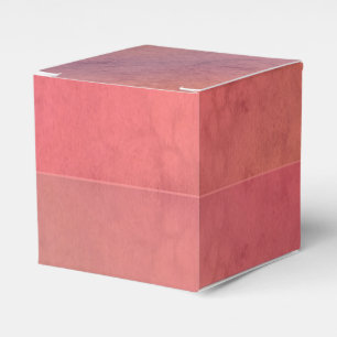 Rosa Orangefarbenes rotes Pastell Wasserfarbmuster Geschenkschachtel