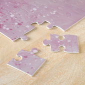 Rosa Orchard mit Gänselandschaftsmalerei Puzzle (Seite)