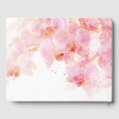 Rosa Orchid Blume Gästebuch (Rückseite)