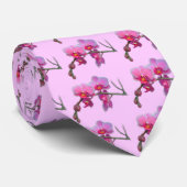 Rosa orchid-Blume Krawatte (Gerollt)