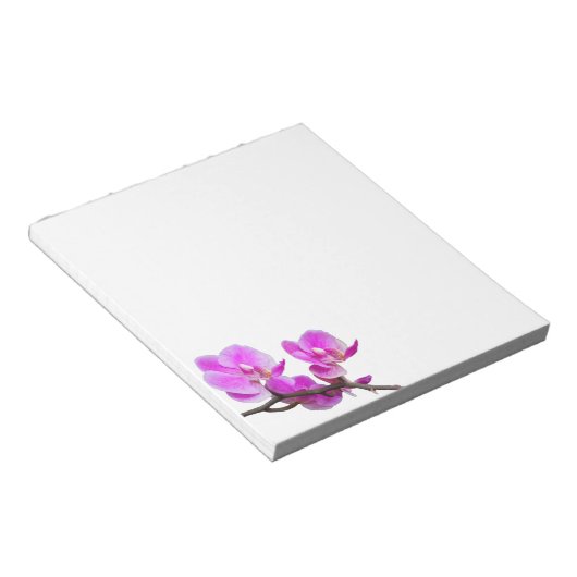 Rosa Orchid-Blume Notepad Notizblock (angewinkelt)