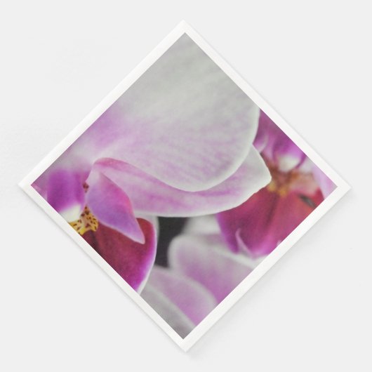 Rosa Orchid-Blume Serviette (Ecke)