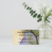 Rosa Orchid-Blume Visitenkarte (Stehend Vorderseite)