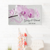 Rosa Orchid Elegance Wedding Banner (Insitu)