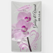 Rosa Orchid Elegance Wedding Banner (Vertikal)