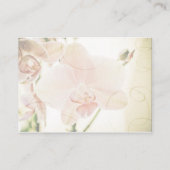 Rosa Orchid ・ Gästebuchkarte Platzkarte (Rückseite)