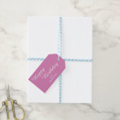 Rosa Orchid GeburtstagsgeschenkTags Geschenkanhänger (Mit Garn)
