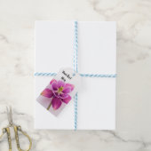 Rosa Orchid-Geschenkmarke Geschenkanhänger (Mit Garn)