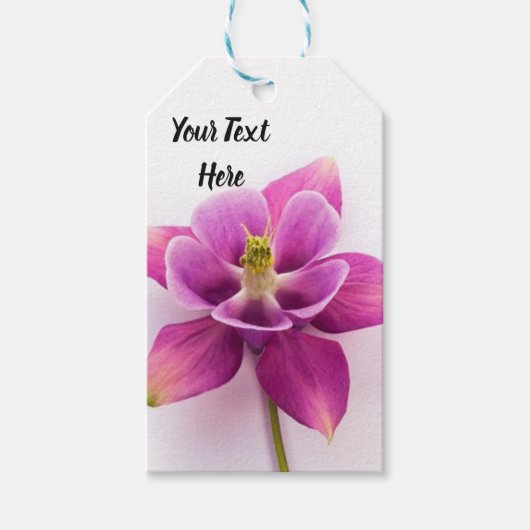Rosa Orchid-Geschenkmarke Geschenkanhänger (Vorderseite)