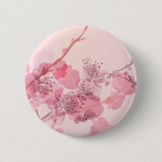Rosa-Orchid-Hochzeit Button (Vorderseite)