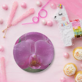 Rosa orchid-Papierplatte Pappteller (Party)