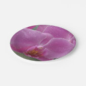 Rosa orchid-Papierplatte Pappteller (Schrägansicht)