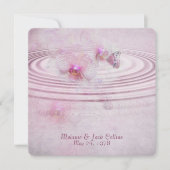 Rosa Orchid Ripple Wedding Vow Erneuerung Einladung (Vorderseite)