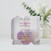 Rosa Orchid Save the Date Einladung (Stehend Vorderseite)