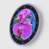 Rosa Orchid-Uhr Große Wanduhr (Winkel)