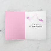 Rosa Orchid Wasser Reflection Beileid Karte (Innenseite)