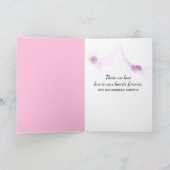 Rosa Orchid Wasser Reflection Beileid Karte (Innenseite)