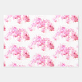 Rosa Orchid Wasserfarbe Blume Geschenkpapier Set (Vorderseite 3)