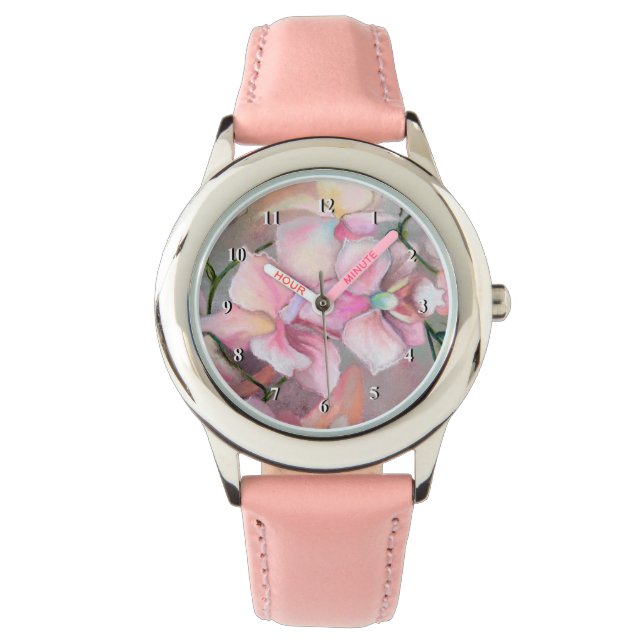 Rosa Orchid Watch Armbanduhr (Vorderseite)