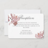Rosa Orchid Wedding Card Dankeskarte (Vorderseite)