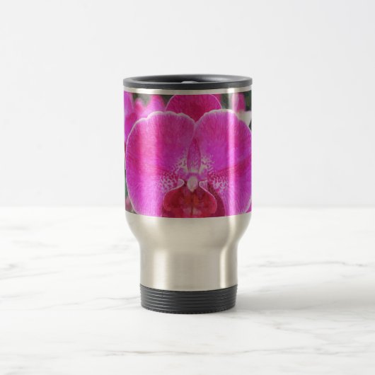 Rosa orchide Blume, Blumenfotografie Reisebecher (Mittel)