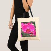 Rosa orchide Blume, Blumenfotografie Tragetasche (Vorderseite (Produkt))