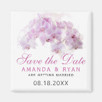 Rosa Orchidee Blume Floral Save the Date