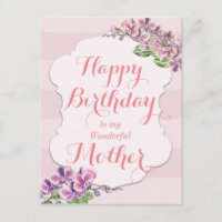 Rosa Orchidee Blume Frame Mutter Geburtstag