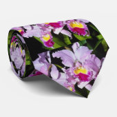 Rosa Orchidee cattleya trianae Blumen Krawatte (Gerollt)