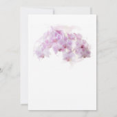 Rosa Orchidee Flora Geburtstagsparty Einladung (Rückseite)