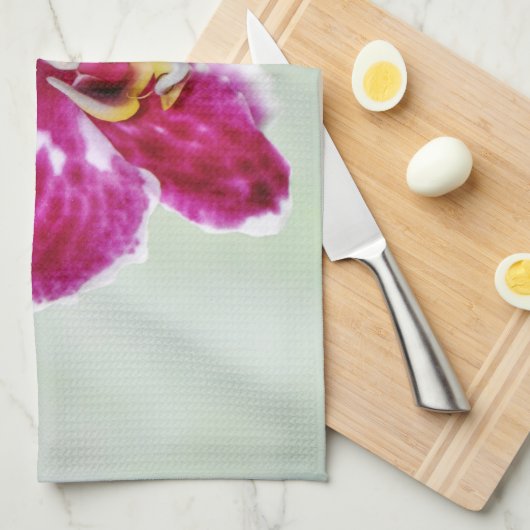 Rosa Orchidee Geschirrtuch (Viertel Falte)