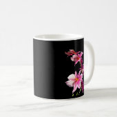 Rosa Orchidee Kaffeetasse (VorderseiteRechts)