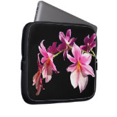 Rosa Orchidee Laptopschutzhülle (Vorne Rechts)