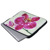 Rosa Orchidee Laptopschutzhülle (Vorne Knopf)