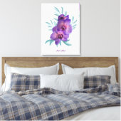 Rosa Orchidee Leinwand Mauer (Insitu (Schlafzimmer))