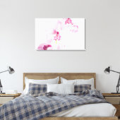 Rosa Orchidee Leinwanddruck (Insitu (Schlafzimmer))