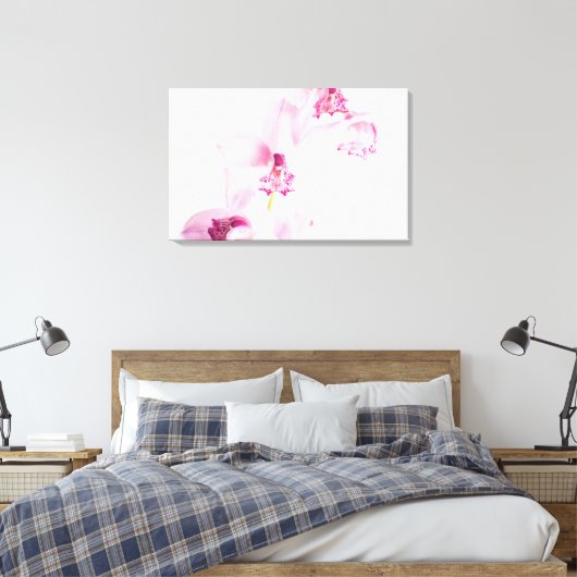 Rosa Orchidee Leinwanddruck (Insitu (Schlafzimmer))