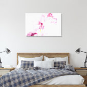 Rosa Orchidee Leinwanddruck (Insitu (Schlafzimmer))