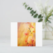 Rosa Orchidee Postkarte (Stehend Vorderseite)