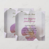 Rosa Orchidee Save-the-Date-Einladung Save The Date (Vorne/Hinten)