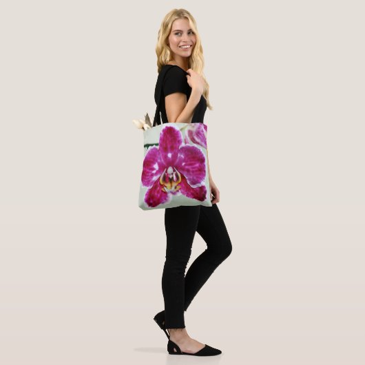 Rosa Orchidee Tasche (Am Model)