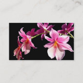 Rosa Orchidee Visitenkarte (Rückseite)