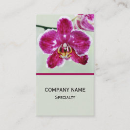 Rosa Orchidee Visitenkarte