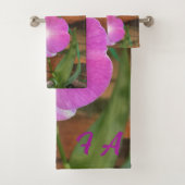 Rosa Orchidee von Tippi Badhandtuch Set (Insitu)