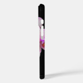 Rosa Orchideen auf schwarz Case-Mate iPhone Hülle (Rückseite / Links)