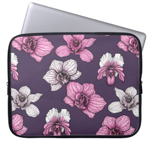 Rosa Orchideen-Blume Laptopschutzhülle